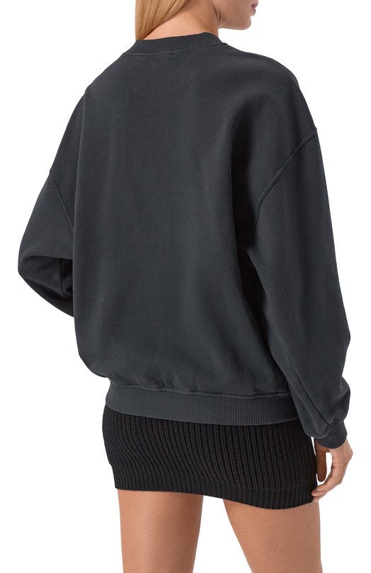 Хлопковый свитшот Dolce & Gabbana F9T02T/GDDI9 Чёрный  F9T02T/GDDI9 Фото 4
