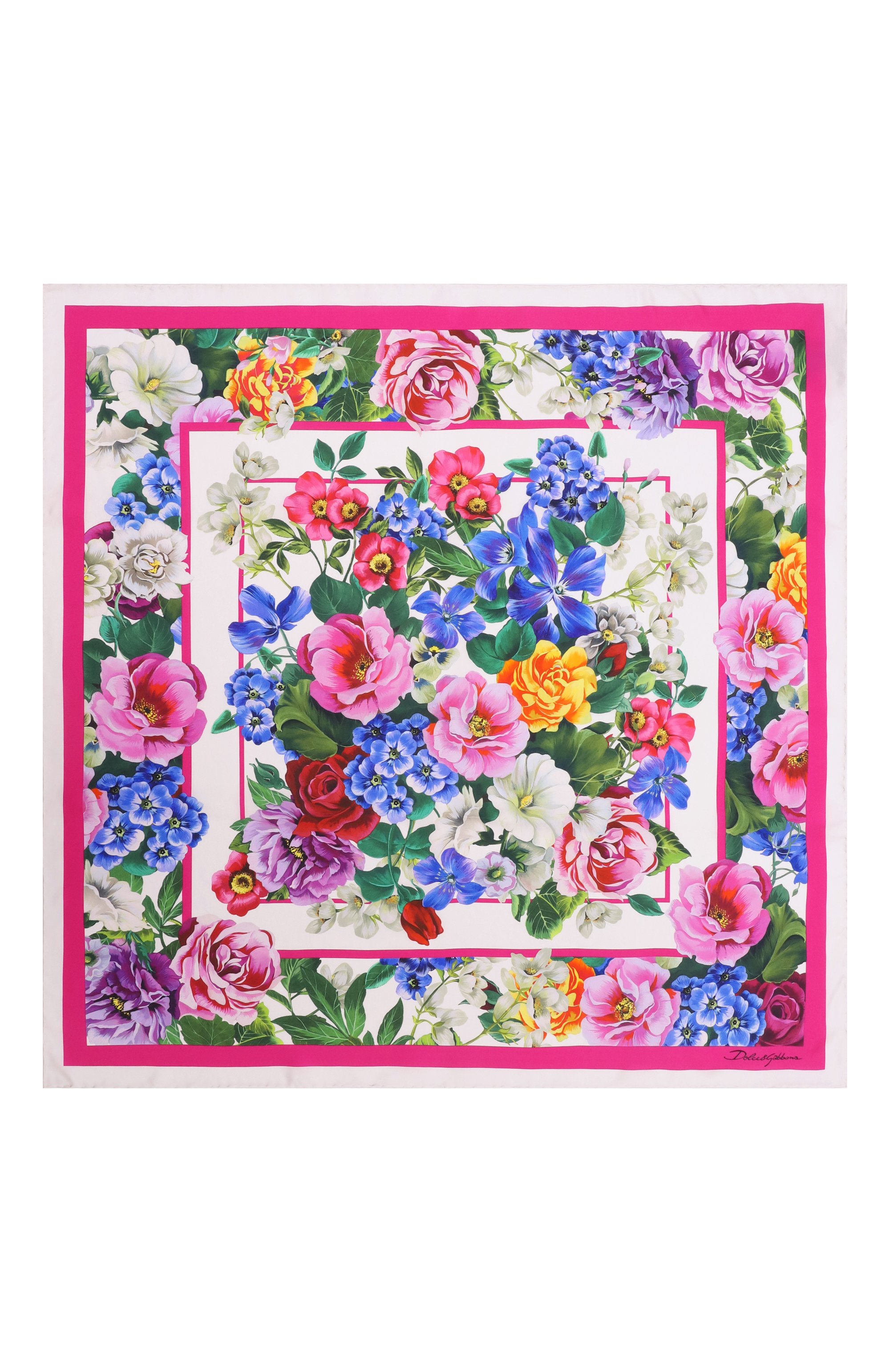 Шелковый платок DOLCE & GABBANA, арт. FN092R/GDCWC, фото 3