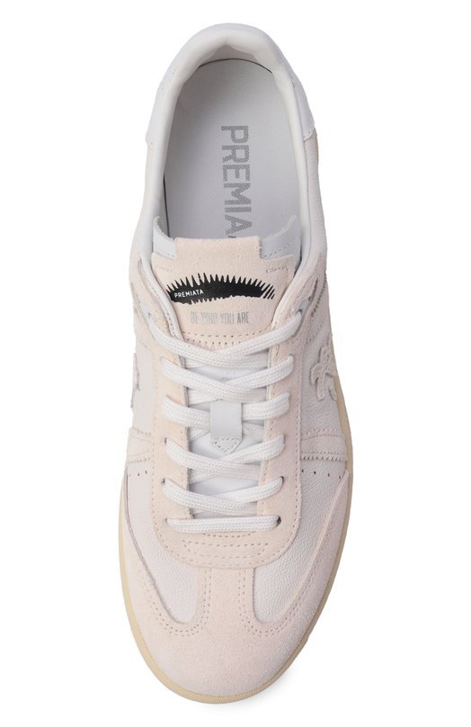 Кожаные кеды Bonnie-D Premiata B0NNIED/VAR 8203 Кремовый  B0NNIED/VAR 8203 Фото 6