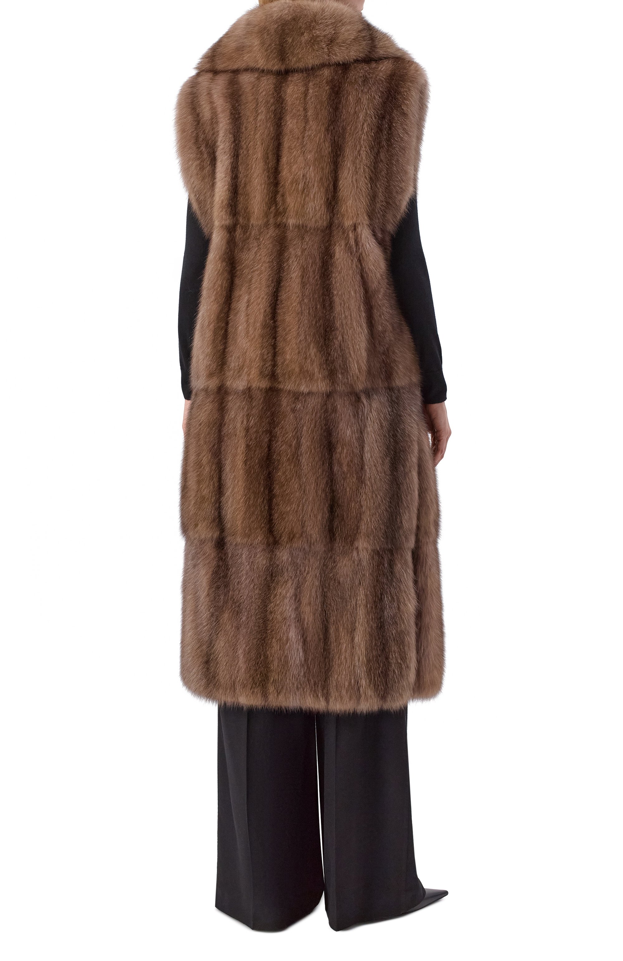 Жилет из соболя MVST, арт. M003/SABLE WILD SILVER 4-5, фото 4