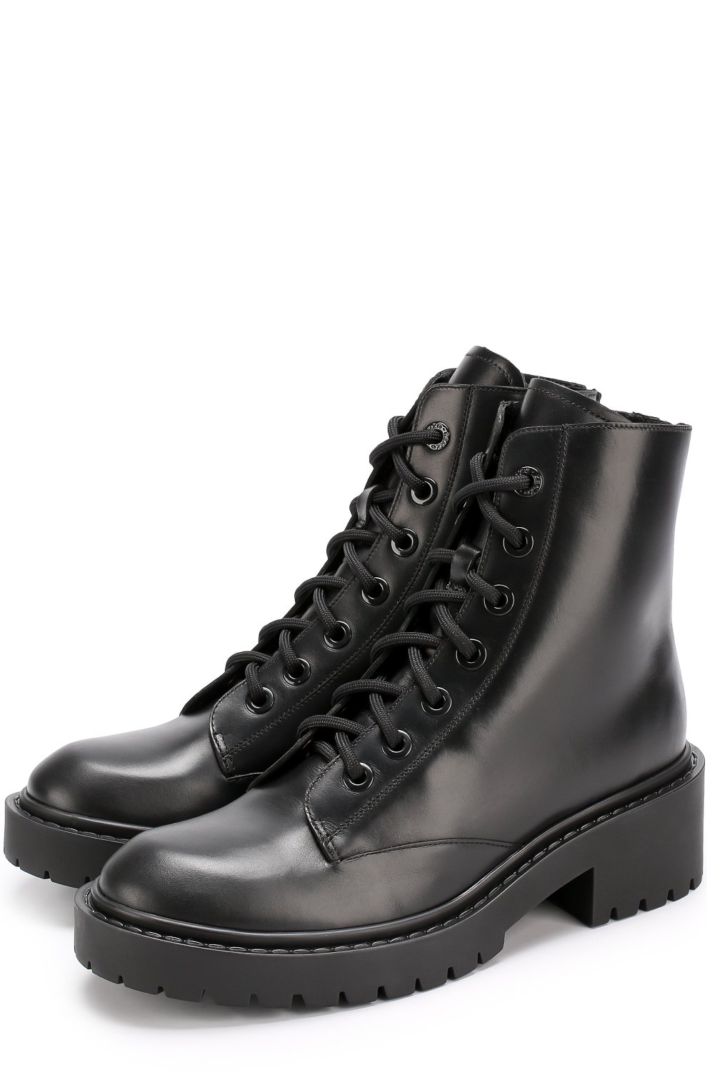 Кожаные ботинки на шнуровке KENZO, арт. F762BT341L62, фото 1