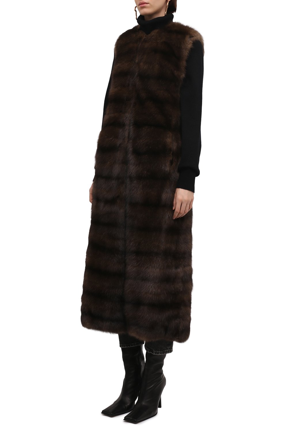 Жилет из меха соболя VALENTINO, арт. NF3FC0703AF, фото 3