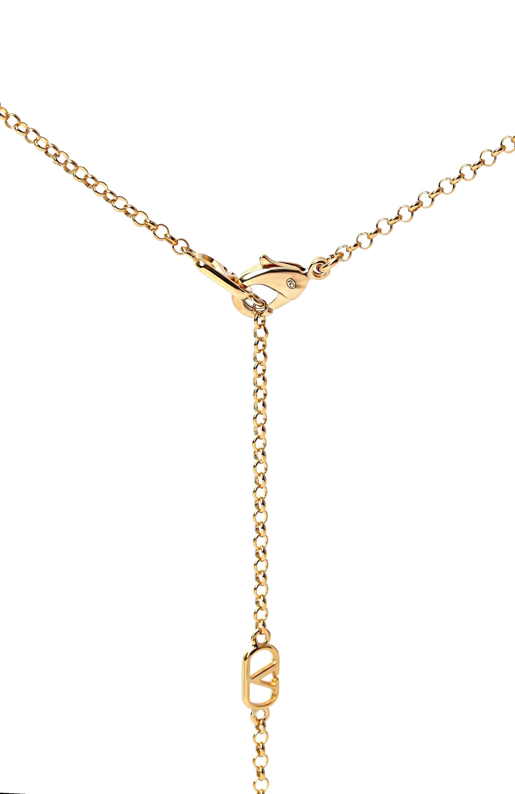 Колье vlogo signature VALENTINO золотого цвета по цене 88950 руб., арт. 8W2J0X78/MET, фото 4 Колье vlogo signature VALENTINO, арт. 8W2J0X78/MET, фото 4