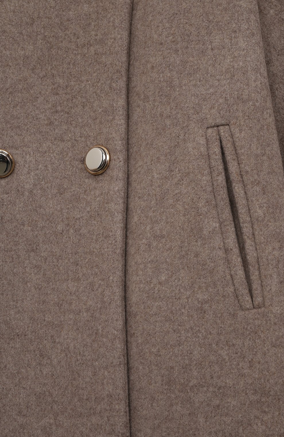 Шерстяное пальто MANZONI24 бежевого цвета по цене 95500 руб., арт. 23MB1238-DB4F, фото 3 Шерстяное пальто MANZONI24, арт. 23MB1238-DB4F, фото 3