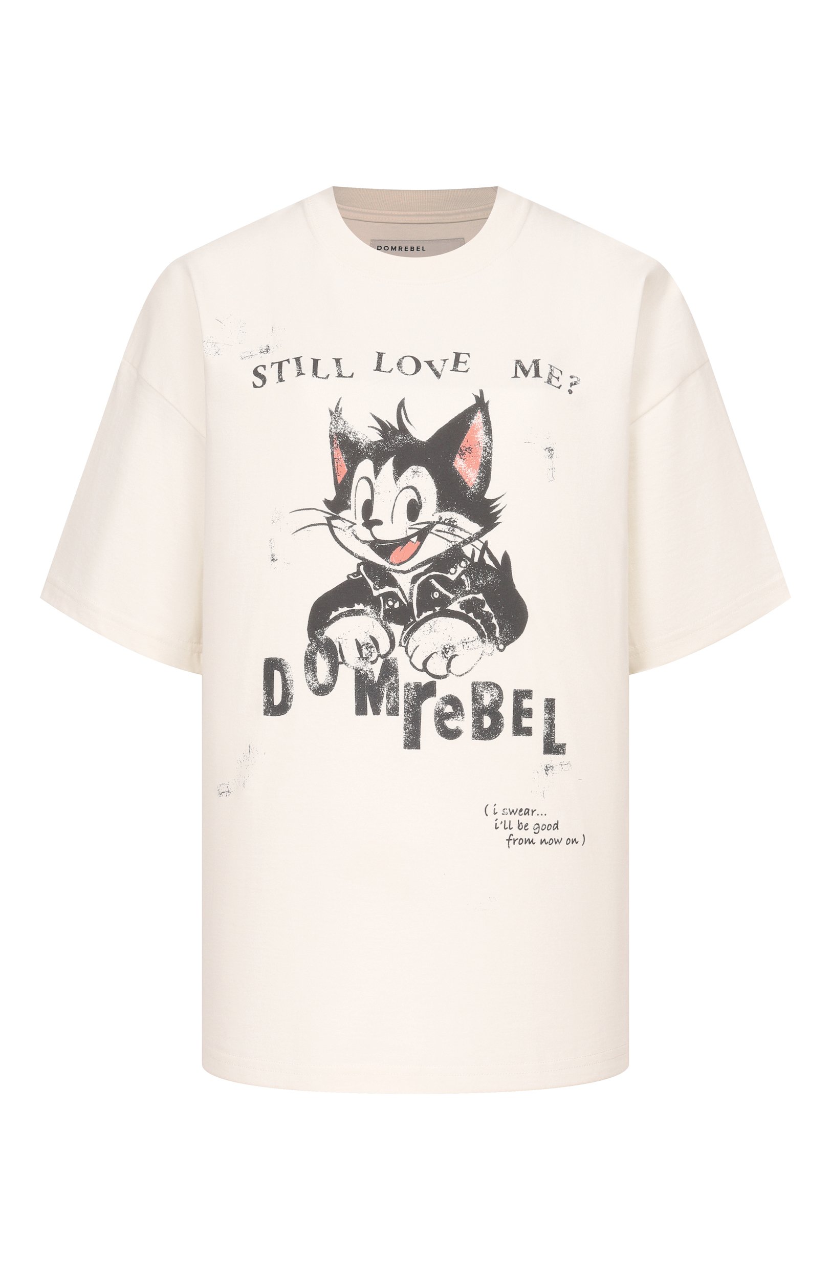 Хлопковая футболка DOMREBEL, арт. L0VECAT/T-SHIRT, фото 1