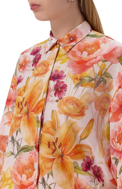 Блузка из хлопка и шелка YVON, арт. 0 160809, фото 5