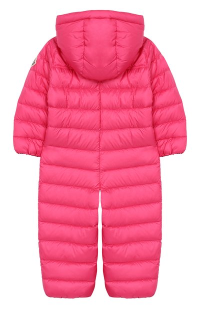 Пуховый комбинезон MONCLER ENFANT фуксия цвета по цене 48500 руб., арт. E1-951-14366-05-53048/18M-3A, фото 2 Пуховый комбинезон MONCLER ENFANT, арт. E1-951-14366-05-53048/18M-3A, фото 2