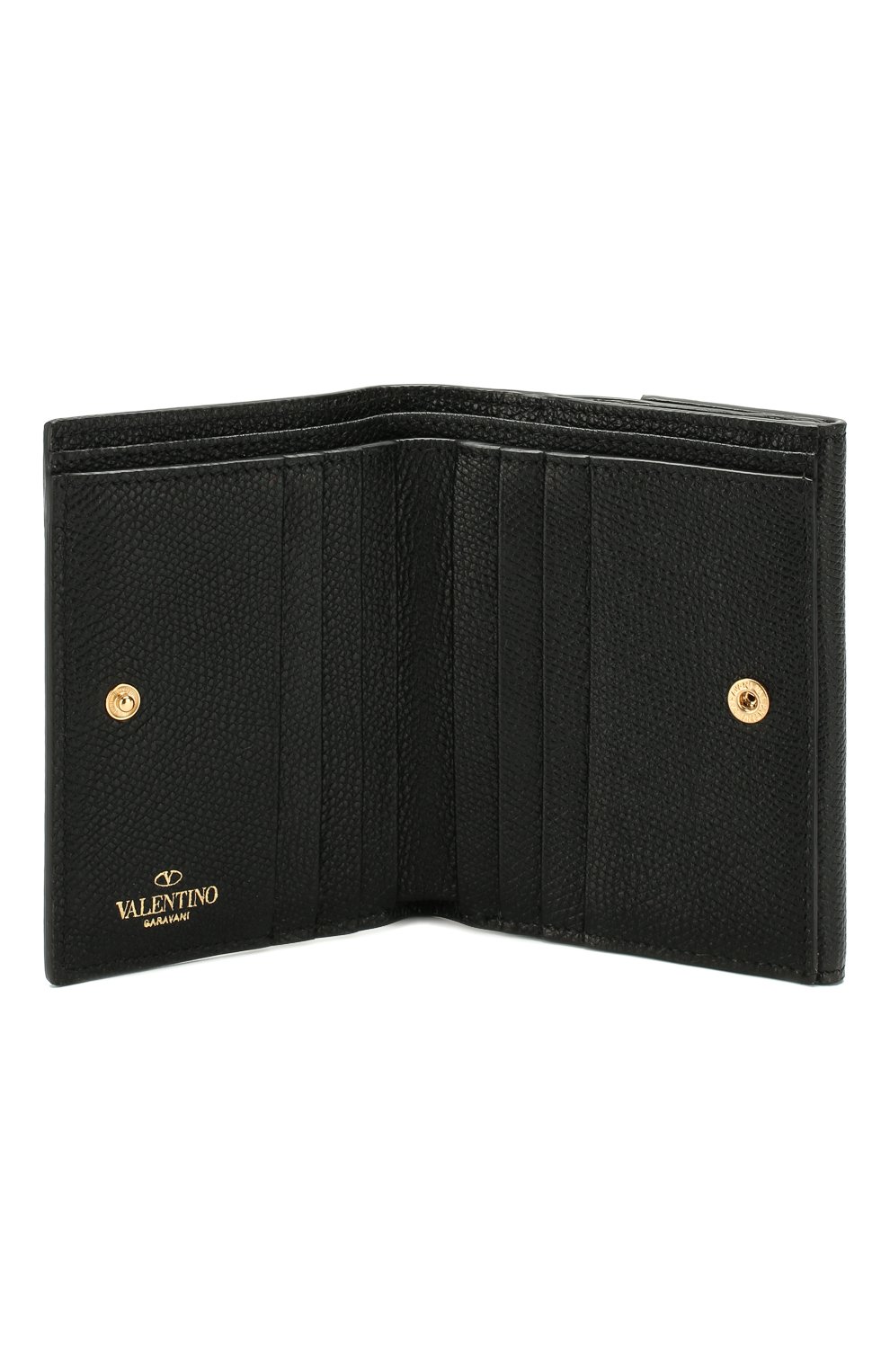 Кожаное портмоне VALENTINO черного цвета по цене 72500 руб., арт. SW0P0S92/RQR, фото 3 Кожаное портмоне VALENTINO, арт. SW0P0S92/RQR, фото 3