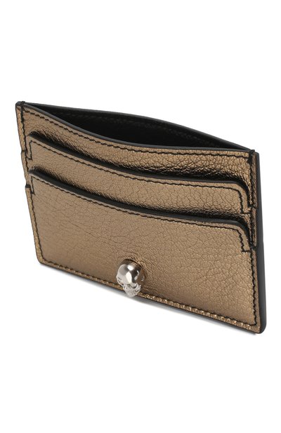 Кожаный футляр для кредитных карт ALEXANDER MCQUEEN золотого цвета по цене 19950 руб., арт. 554193/CSS0I, фото 3 Кожаный футляр для кредитных карт ALEXANDER MCQUEEN, арт. 554193/CSS0I, фото 3