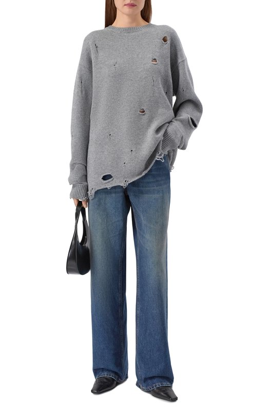 Свитер из шерсти и кашемира Addicted AD1004 Серый  AD1004 Фото 2