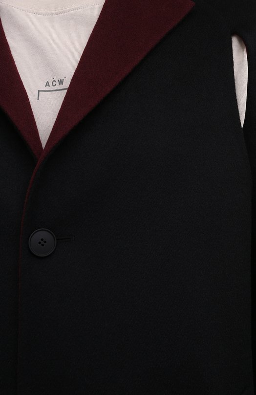 Шерстяное пальто A-COLD-WALL Чёрный, фото 5