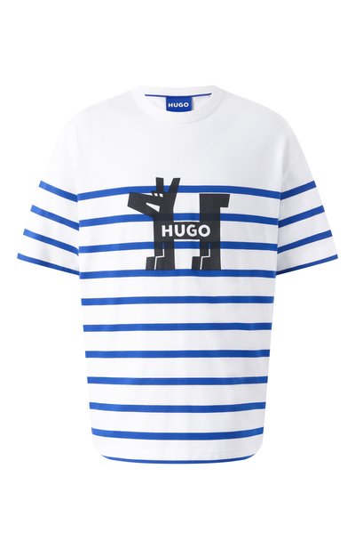 Мужская хлопковая футболка HUGO BLUE, арт. 50530330