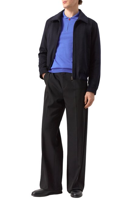 Мужские кожаные лоферы KITON черного цвета, арт. USSA316N0109803 | Фото 2 (Материал внешний: Натуральная кожа; Материал сплава: Проставлено; Материал внутренний: Натуральная кожа; Нос: Не проставлено)