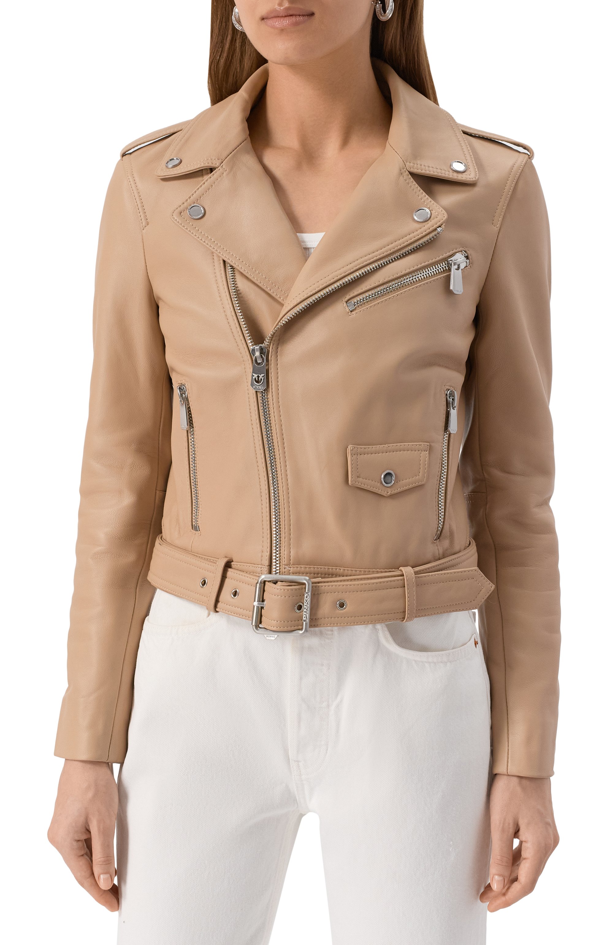 Кожаная куртка PINKO, арт. 103897/A21L, фото 3