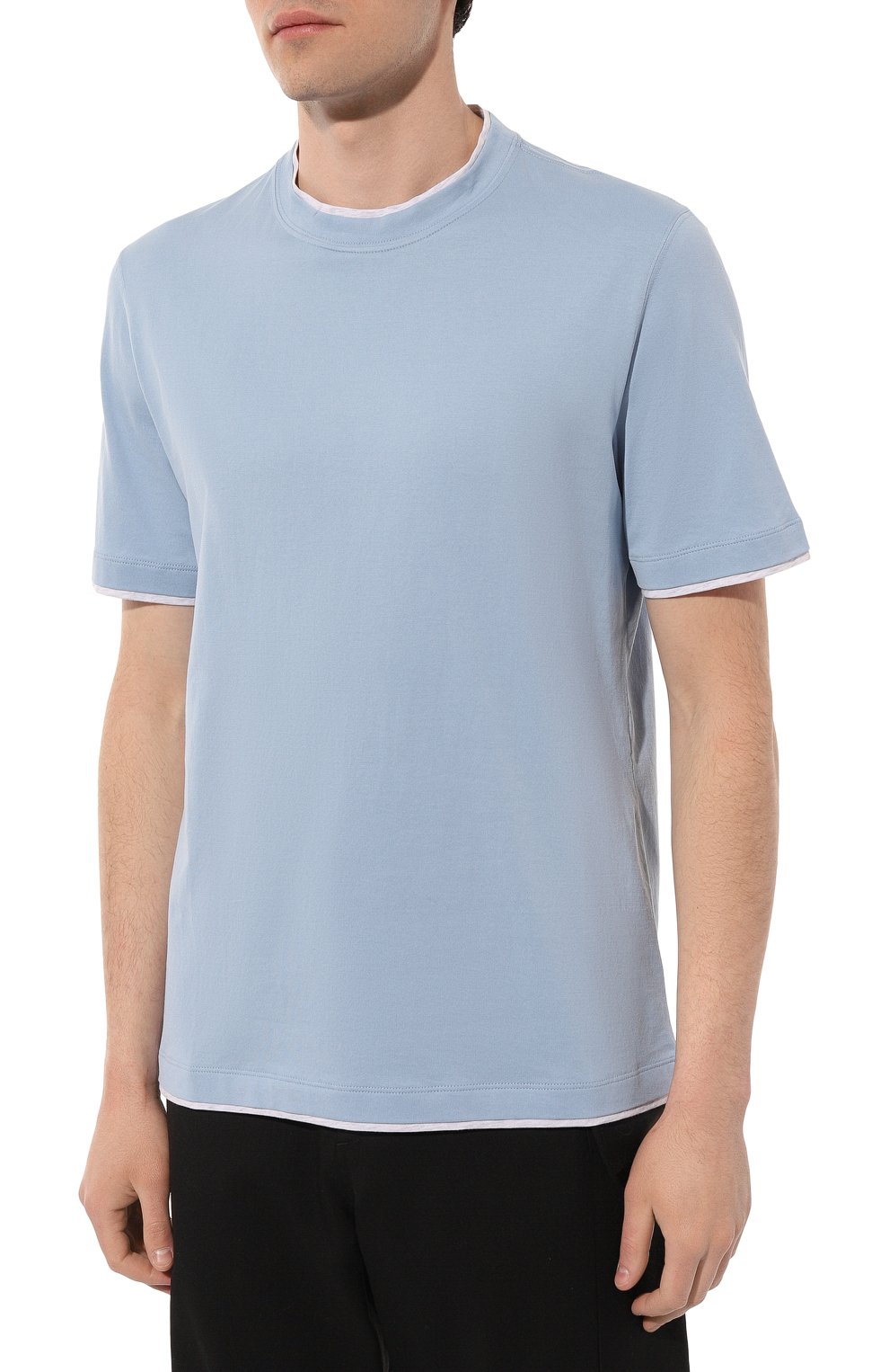 Хлопковая футболка BRUNELLO CUCINELLI, арт. M0B137427, фото 3