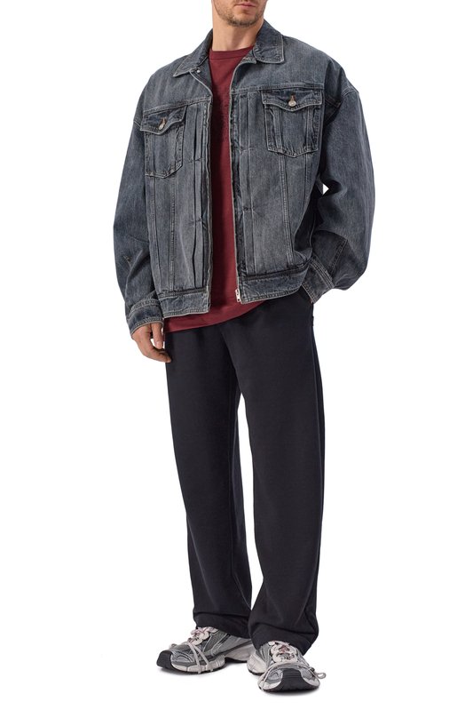 Хлопковая футболка Maison Margiela S50GC0730/M20164 Бордовый  S50GC0730/M20164 Фото 2