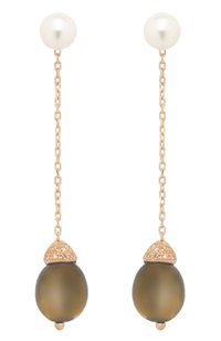 Серьги MIMI бесцветного цвета по цене 156000 руб., арт. O22BAKQC10-6, фото 1 Серьги MIMI, арт. O22BAKQC10-6, фото 1