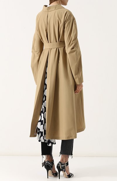 Пальто асимметричного кроя с плиссированной вставкой A.W.A.K.E. MODE, арт. SS18.C04, фото 4