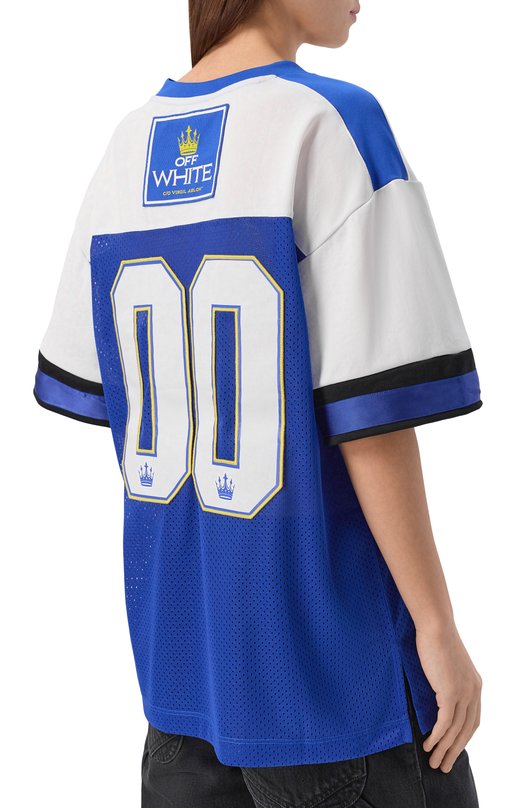 Футболка Off-White 0WAA13GF25JER001 Синий  0WAA13GF25JER001 Фото 4