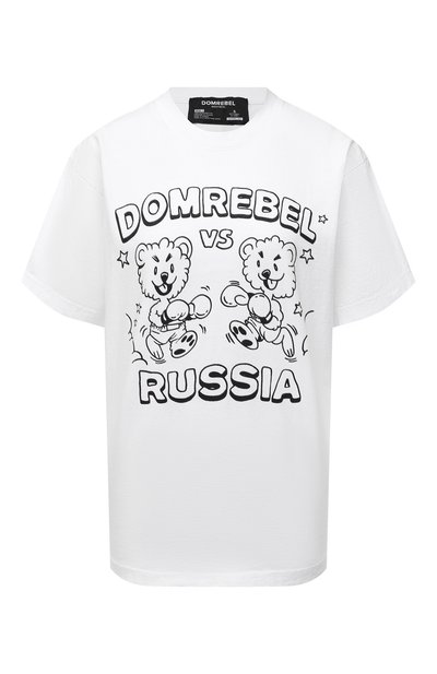 Женская хлопковая футболка DOMREBEL, арт. FACE-0FF/T-SHIRT