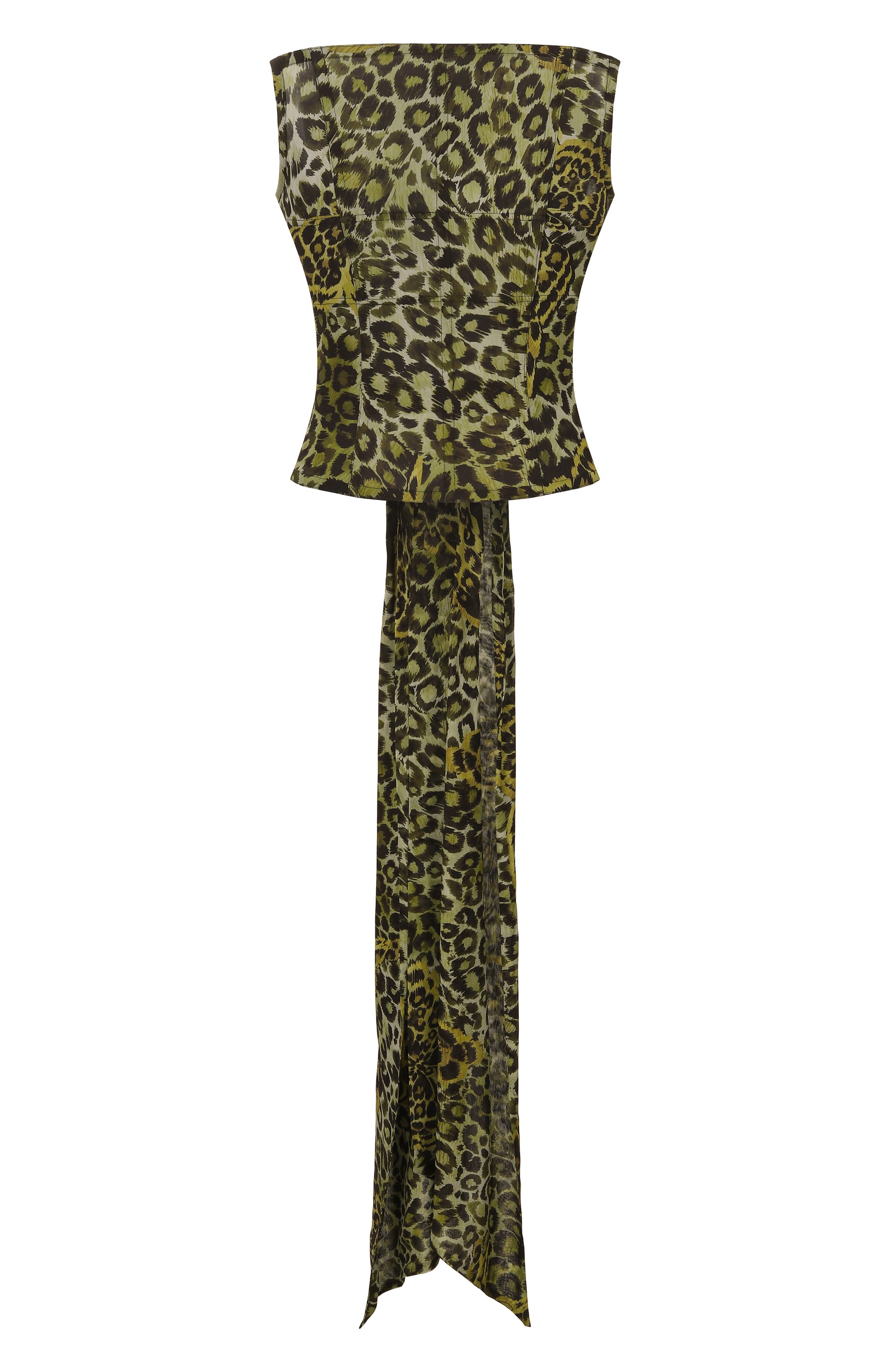 Топ-корсет из вискозы BLUMARINE зеленого цвета по цене 187500 руб., арт. 4C240A, фото 1 Топ-корсет из вискозы BLUMARINE, арт. 4C240A, фото 1