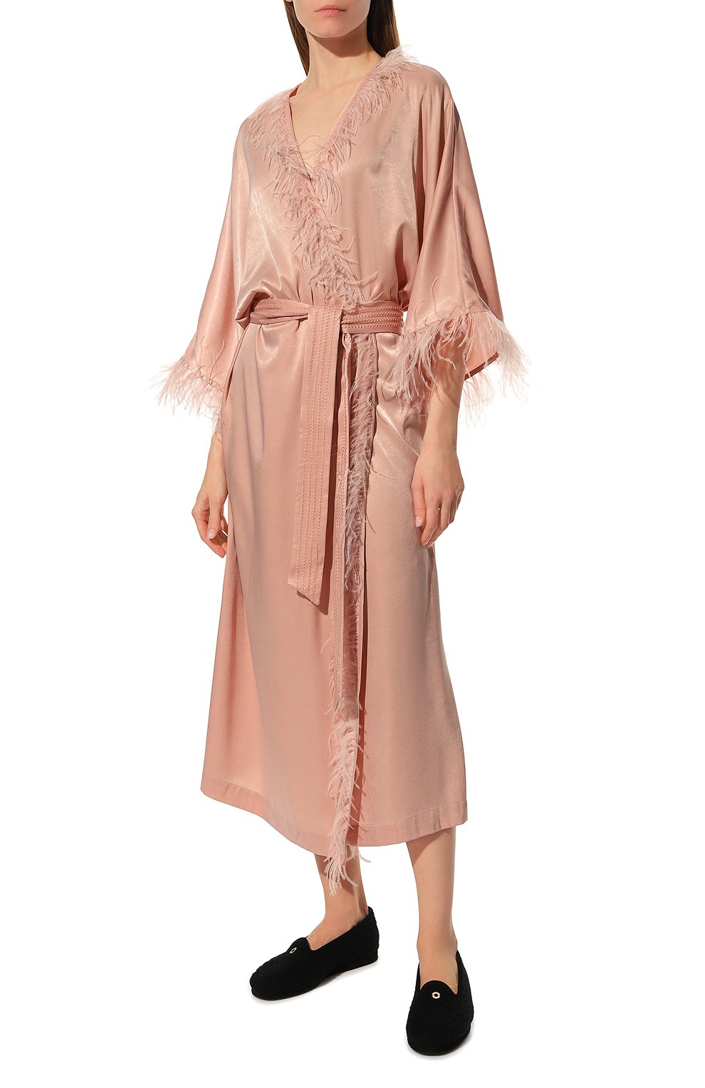 Халат с отделкой перьями LOVE STORIES, а рт. L2293801573, фото 3