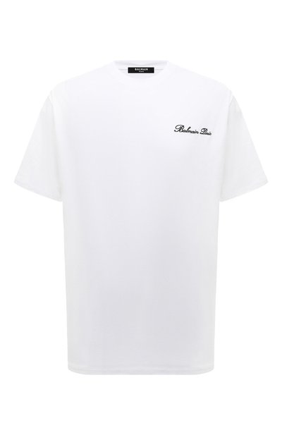Мужская хлопковая футболка BALMAIN, арт. CH1EG010/BC68