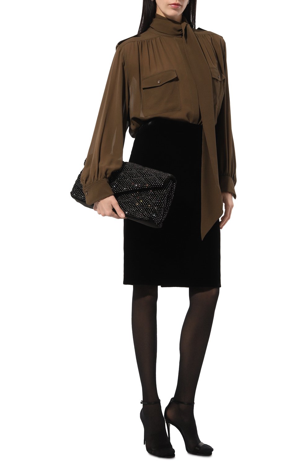 Клатч sade large SAINT LAURENT, арт. 655004FAANN1000, фото 7