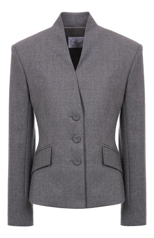 Шерстяной жакет Shervarli JA24-0015 Серый JA24-0015