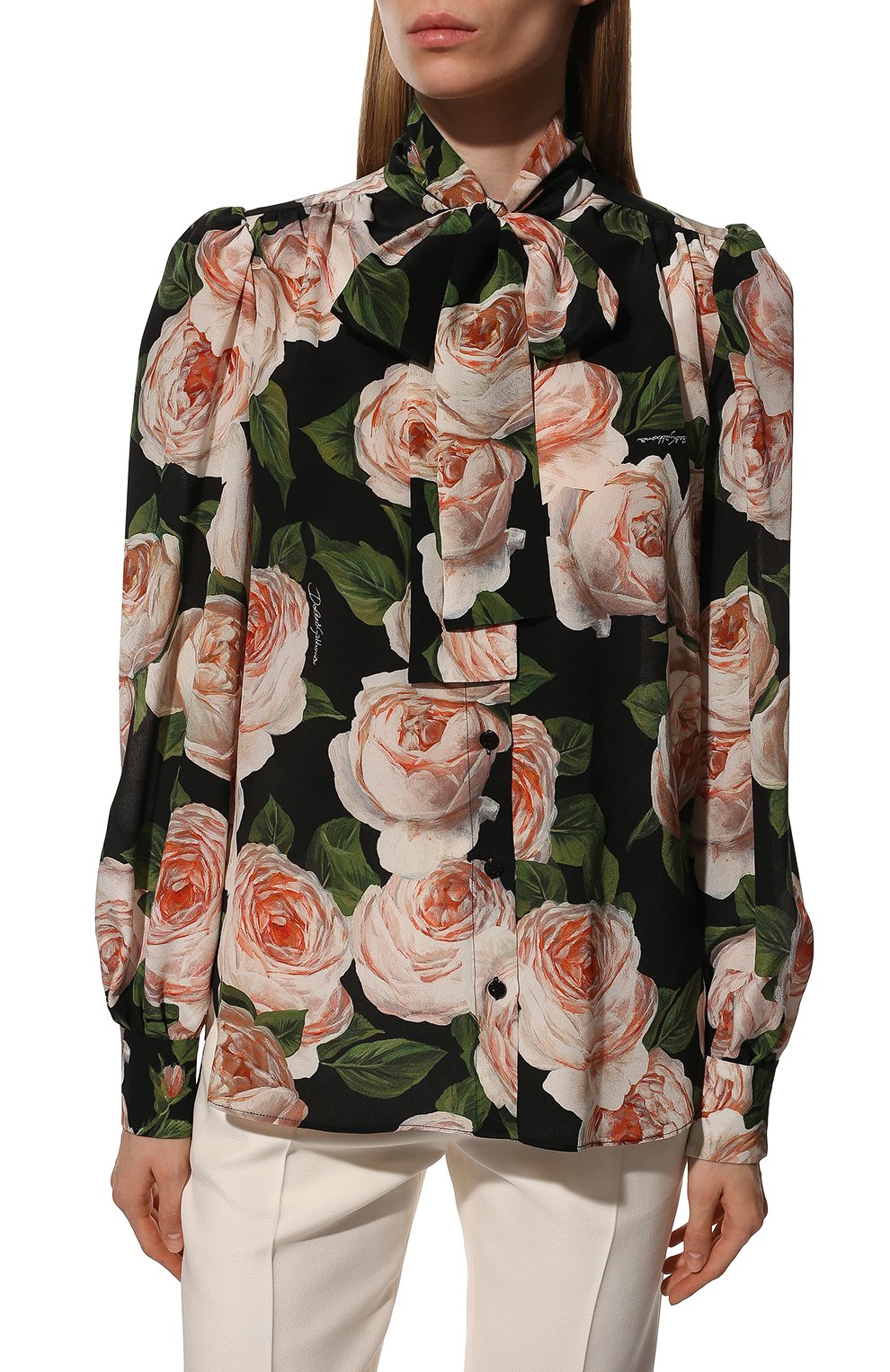 Шелковая блузка DOLCE & GABBANA, арт. F5J57T/HS10J/0UTLET AW22-23, фото 3