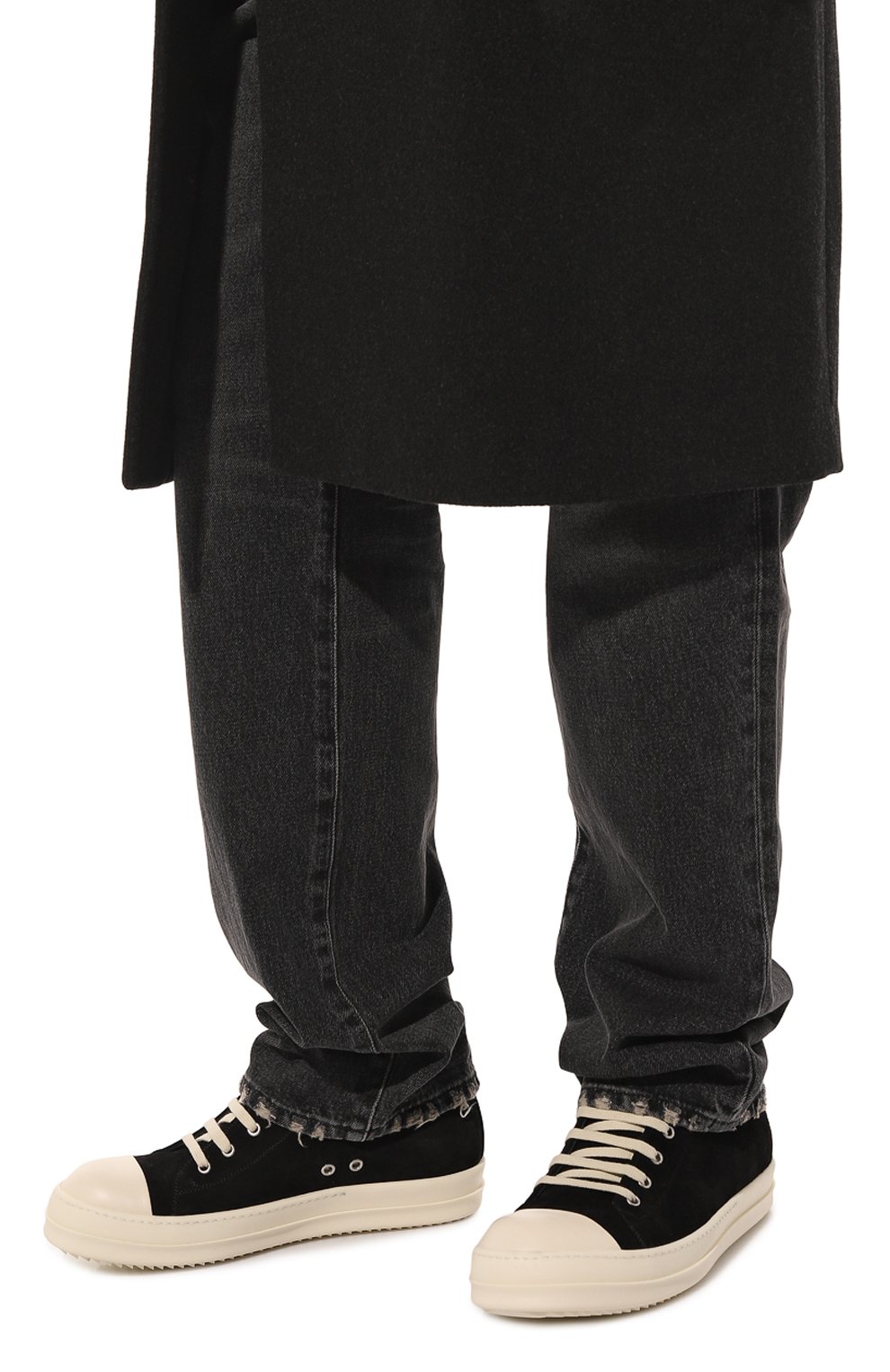 Замшевые кеды RICK OWENS, арт. RU01C4891/LVS, фото 3