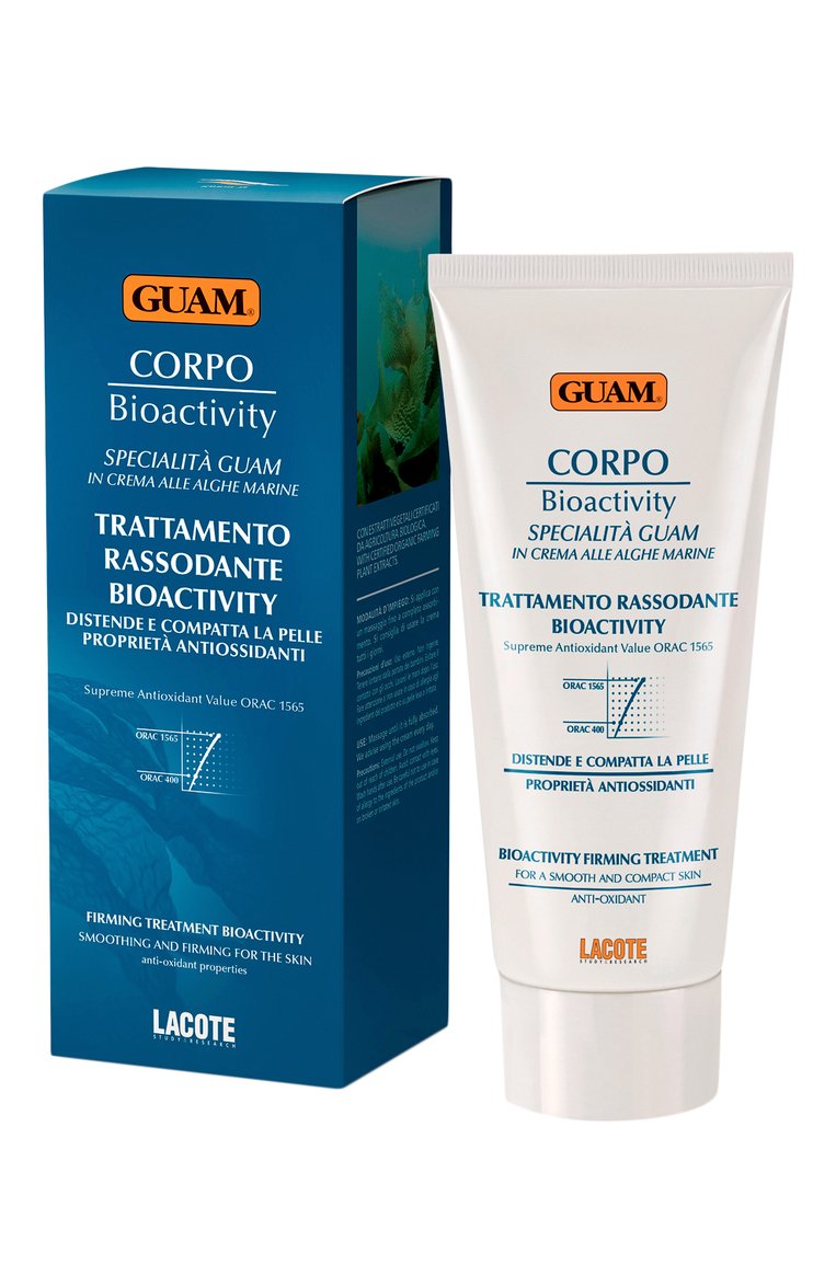 Подтягивающий биоактивный крем для тела corpo (200ml) GUAM бесцветного цвета, арт. 8025021140735 | Фото 1 (Статус проверки: Проверена категория; Тип продукта: Кремы; Назначение: Для тела; Нос: Не проставлено; Региональные ограничения белый список (Axapta Mercury): Не проставлено; Автоматизация Diginetica: Не назначено)