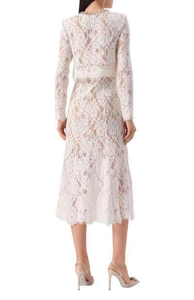 Платье из вискозы и хлопка SELF-PORTRAIT, арт. RS25053MB, фото 4