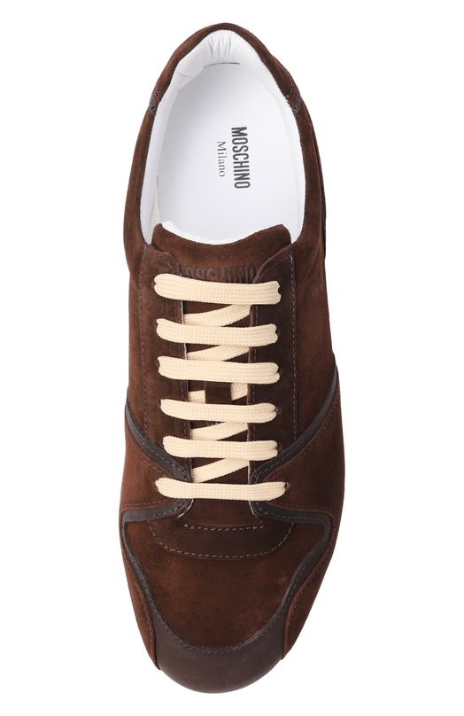 Замшевые кеды Moschino MB15021G00/GFC Коричневый  MB15021G00/GFC Фото 5