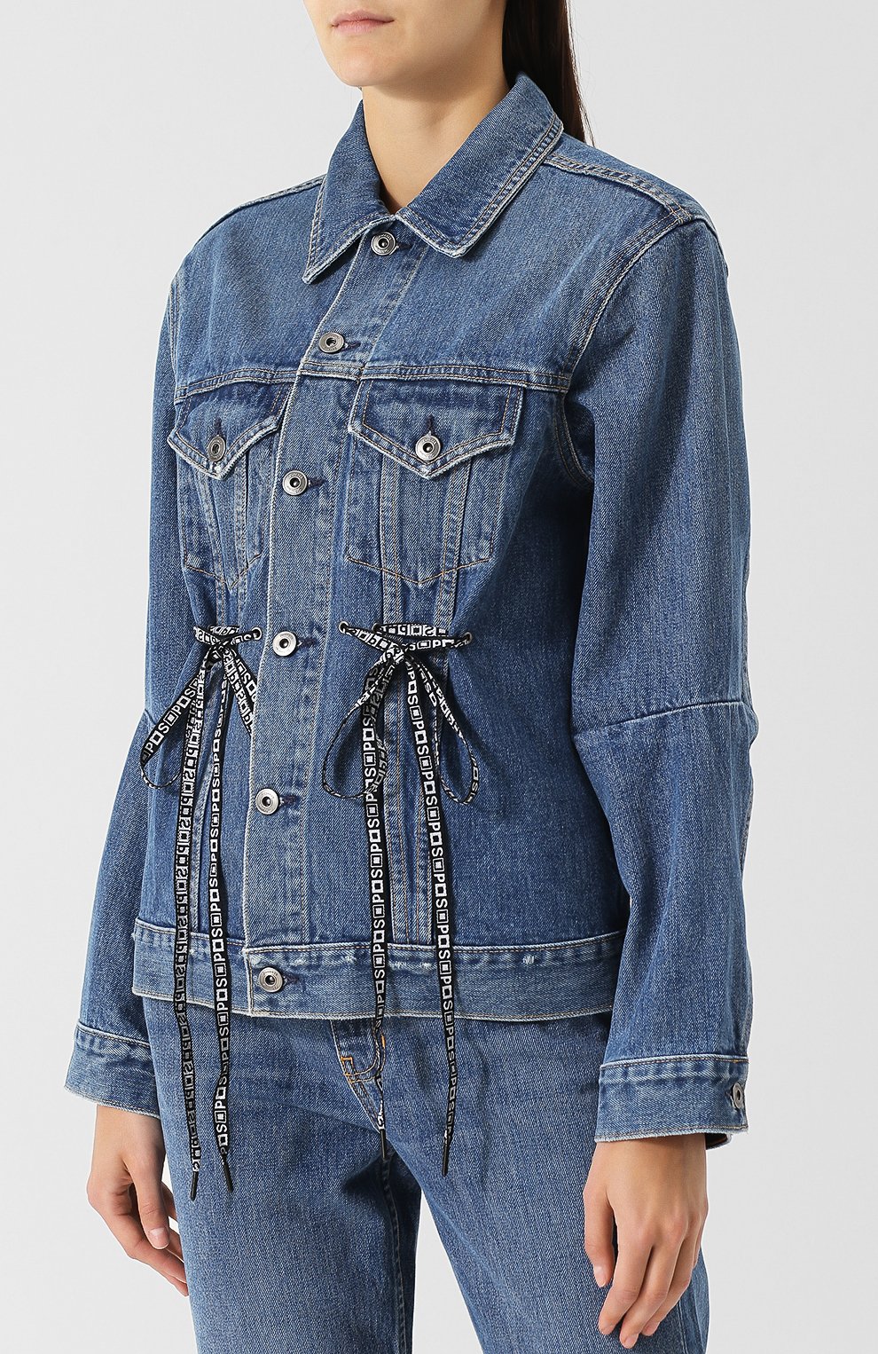 Джинсовая куртка с потертостями PROENZA SCHOULER, арт. WL1839094-DC012, фото 3