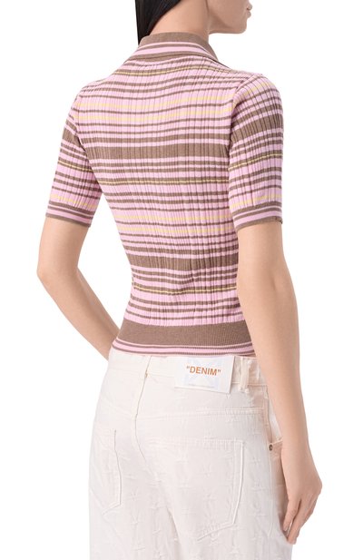 Хлопковое поло OFF-WHITE, арт. 0WHV008S26KNI001, фото 4