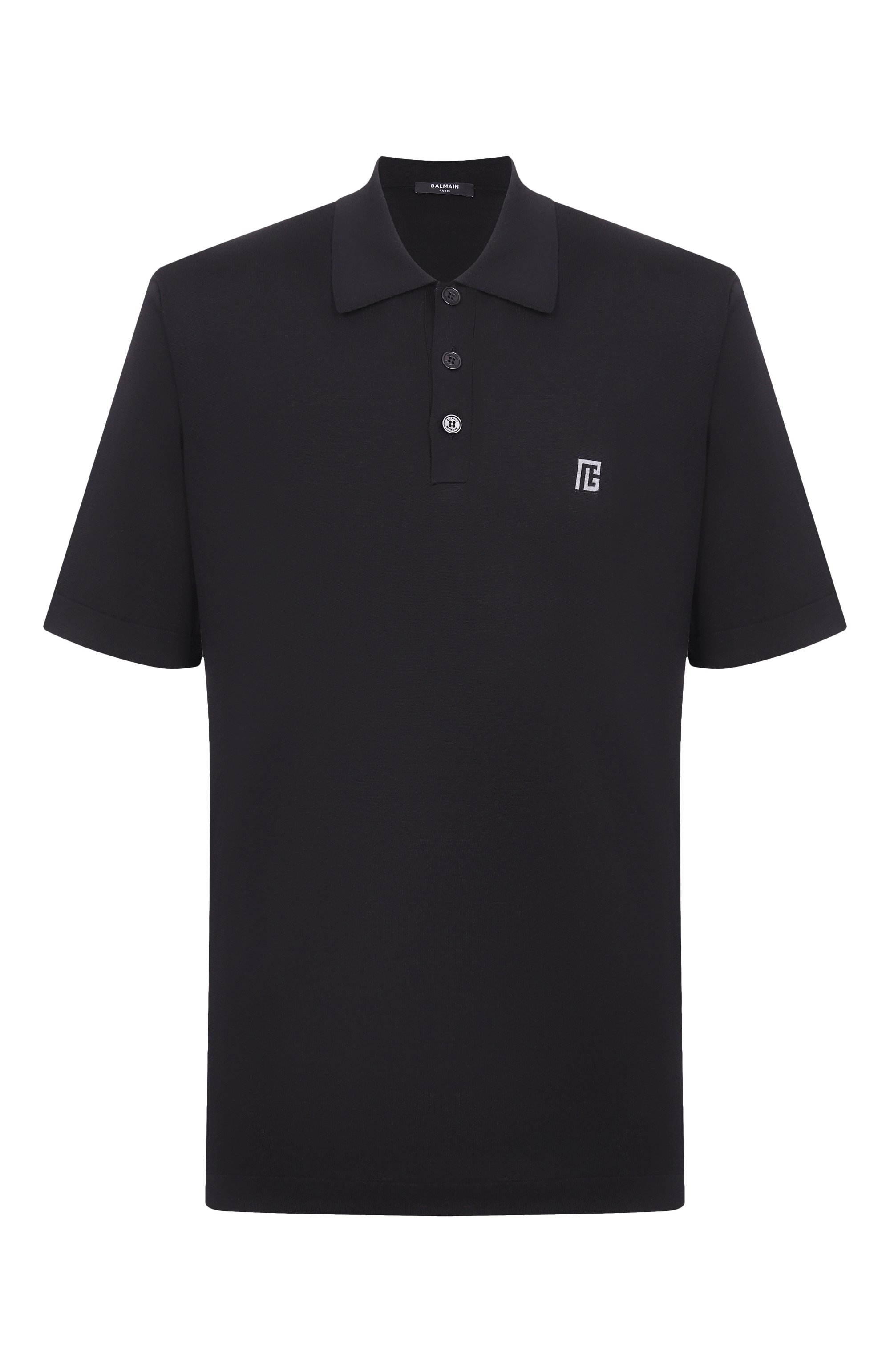 Поло из шелка и хлопка BALMAIN, арт. GH1GB044/KJ53, фото 1