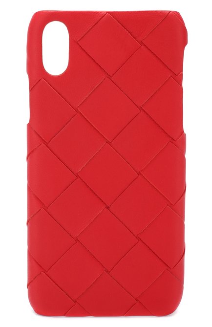 Кожаный чехол для iphone x BOTTEGA VENETA красного цвета, арт. 580150/V00BL | Фото 1 (Статус проверки: Проверена категория; Женское Кросс-КТ: Кожа iPhone; Материал: Кожа; Материал внутренний: Не назначено; Нос: Не проставлено; Региональные ограничения белый список (Axapta Mercury): Не проставлено)