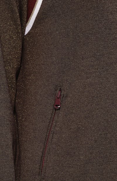 Кардиган из смеси кашемира и шелка с воротником-стойкой BRUNELLO CUCINELLI, арт. M41821406, фото 5