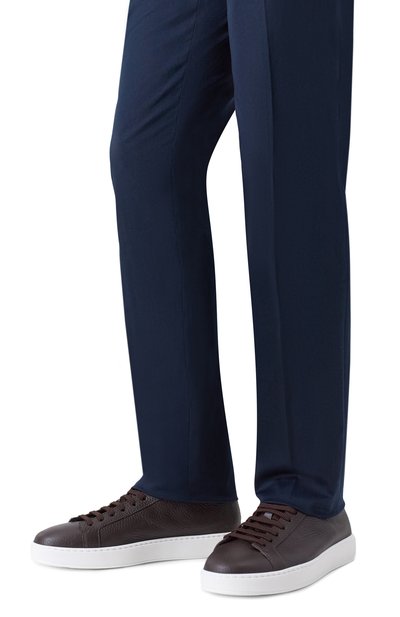 Кожаные кеды cleanic SANTONI, арт. MBCG21571BARCMMD, фото 3