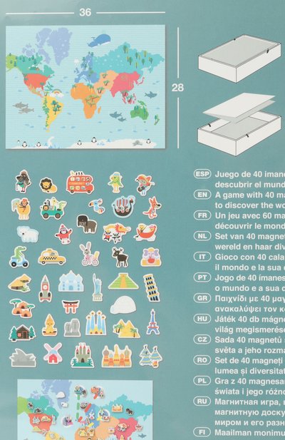 Игра с магнитами карта мира APLI KIDS, арт. 16494, фото 3