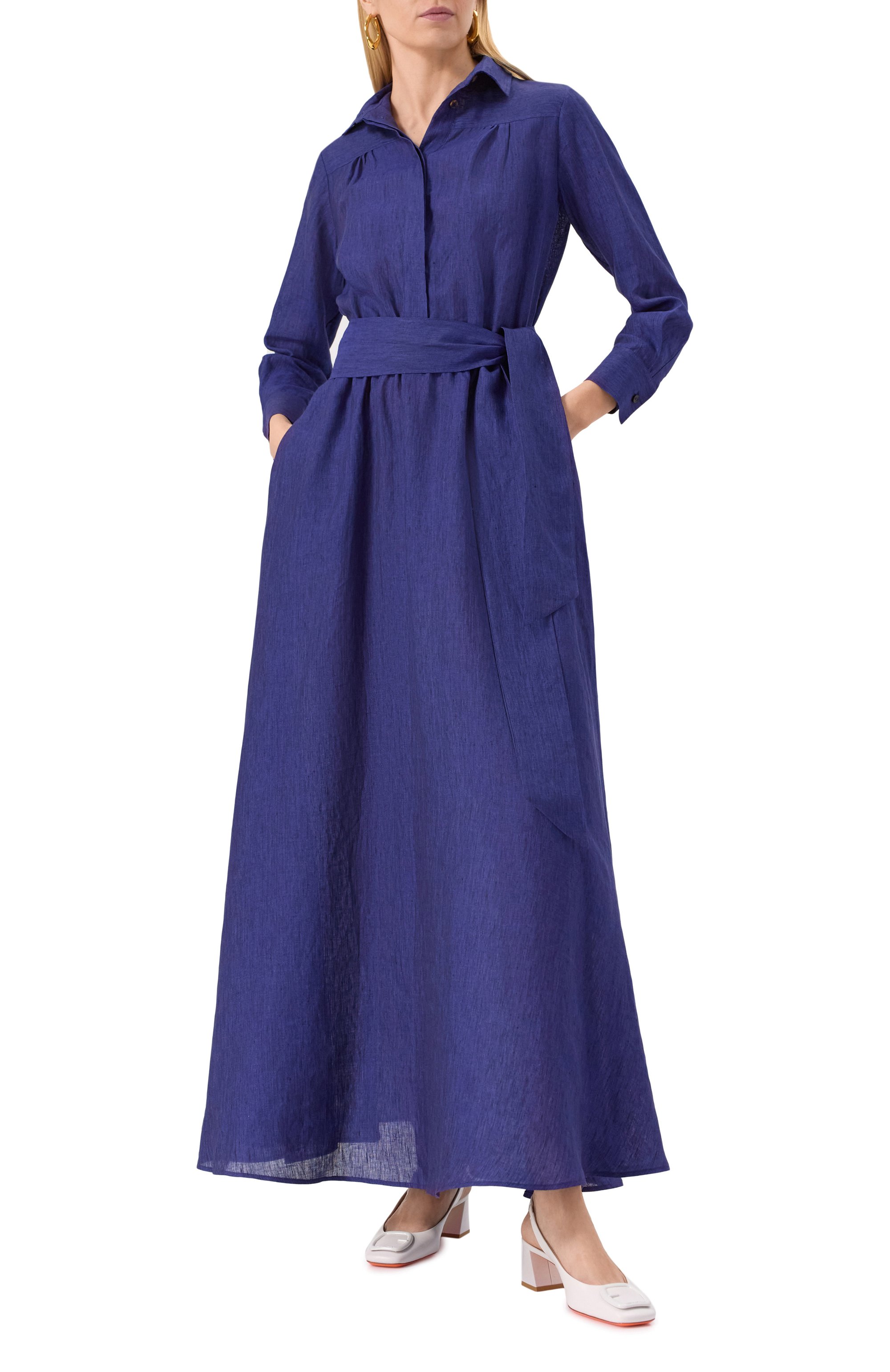 Льняное платье KITON, арт. D59329K0903E02, фото 2