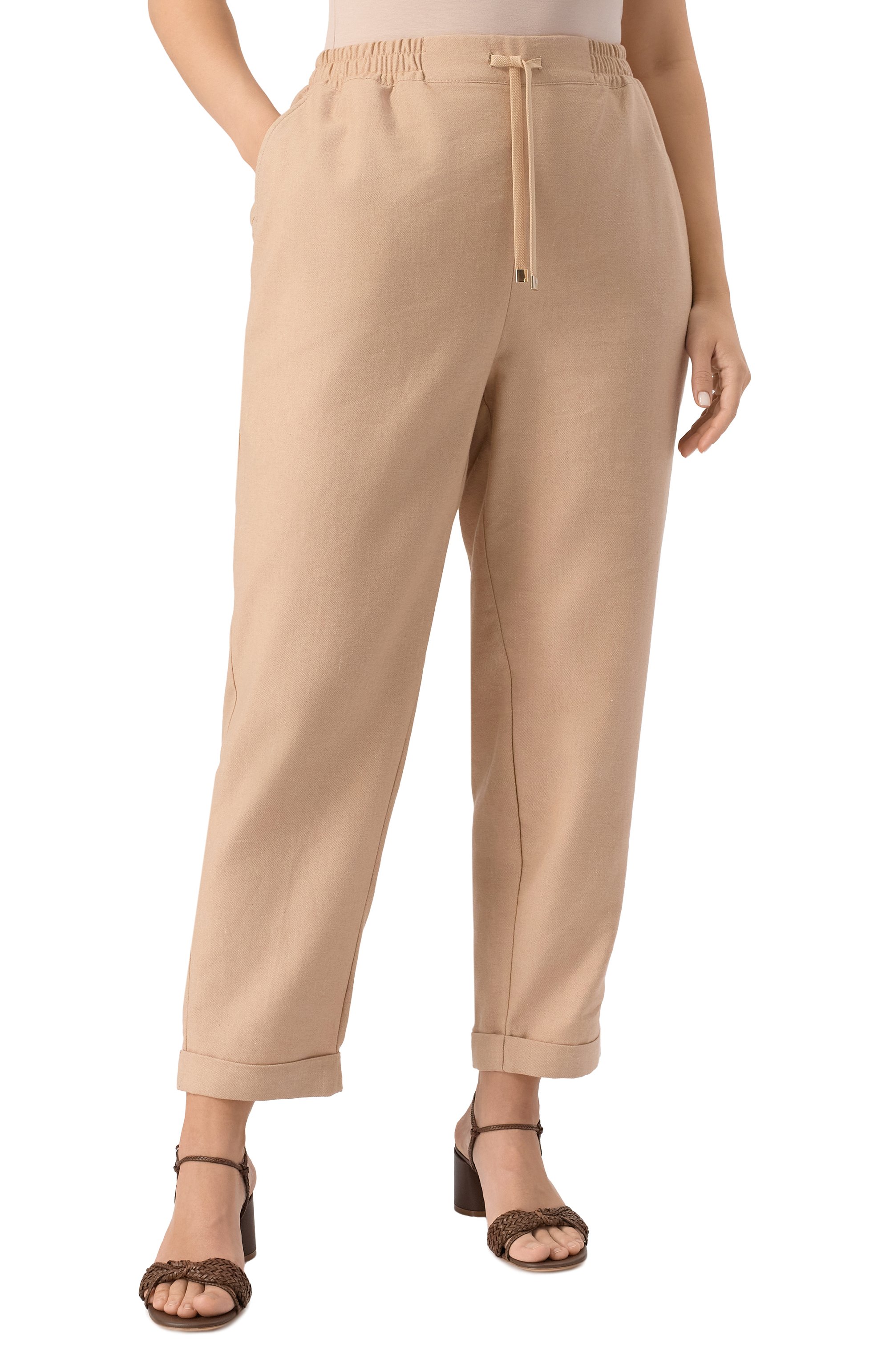 Брюки из хлопка и льна MARINA SPORT, арт. RADAMES, фото 3