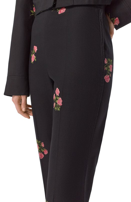 Хлопковые брюки Giambattista Valli 26SSRVCA3004/24GAB Чёрный  26SSRVCA3004/24GAB Фото 5