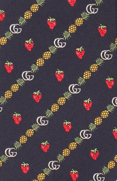 Шелковый галстук GUCCI синего цвета по цене 12750 руб., арт. 597093/4E002, фото 3 Шелковый галстук GUCCI, арт. 597093/4E002, фото 3
