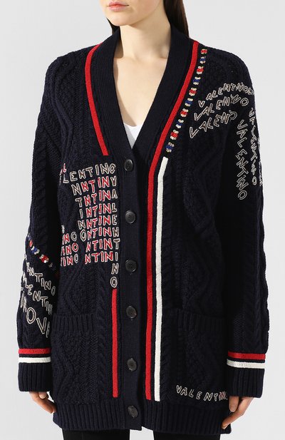 Шерстяной кардиган VALENTINO, арт. RB3KHA01END, фото 3