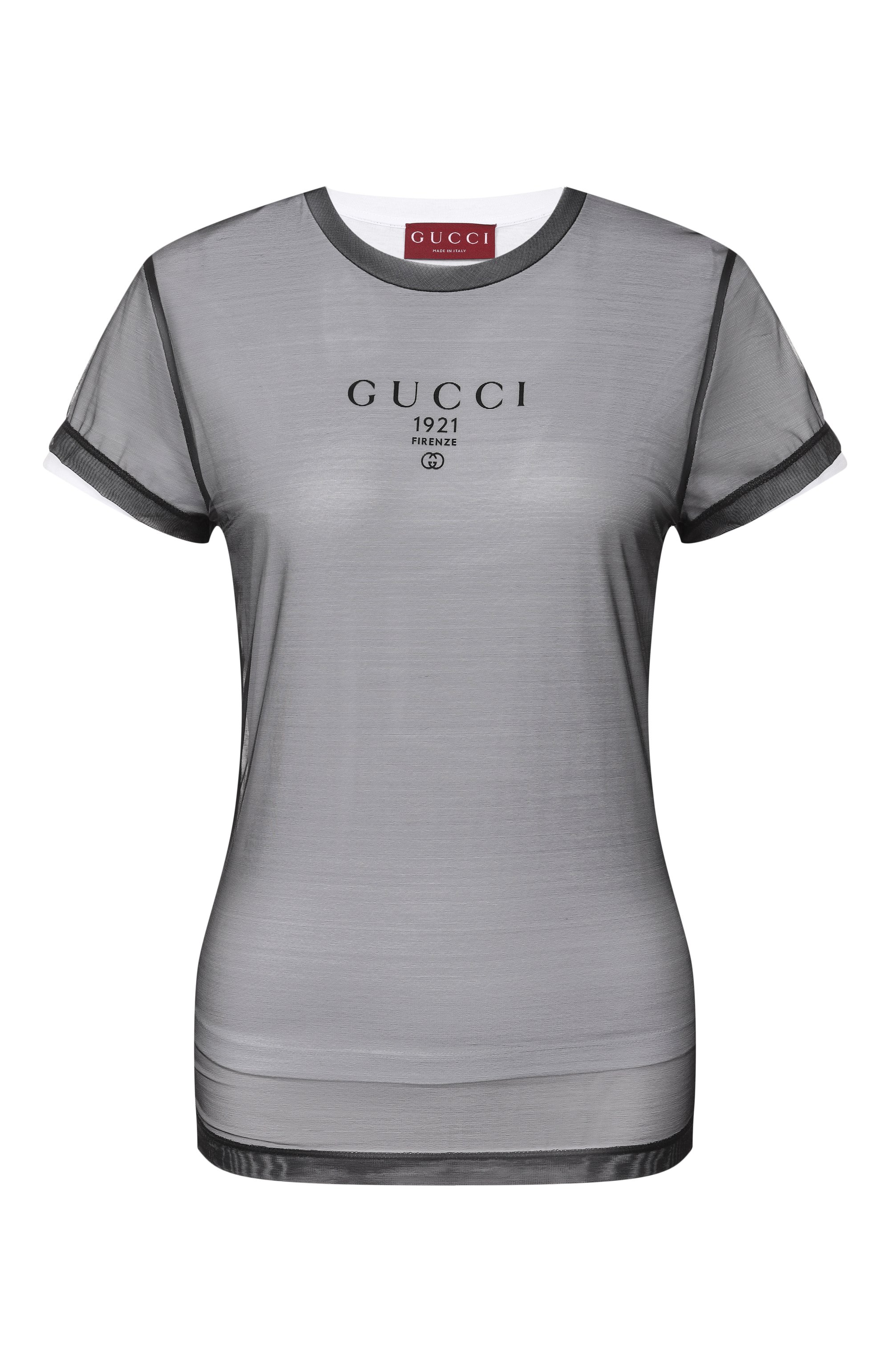 Футболка GUCCI черного цвета по цене 122000 руб., арт. 856822/XJHQ5, фото 1 Футболка GUCCI, арт. 856822/XJHQ5, фото 1