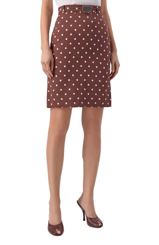 Юбка из вискозы ROWEN ROSE SKR_RR463_M_V2 Коричневый  SKR_RR463_M_V2 Фото 3