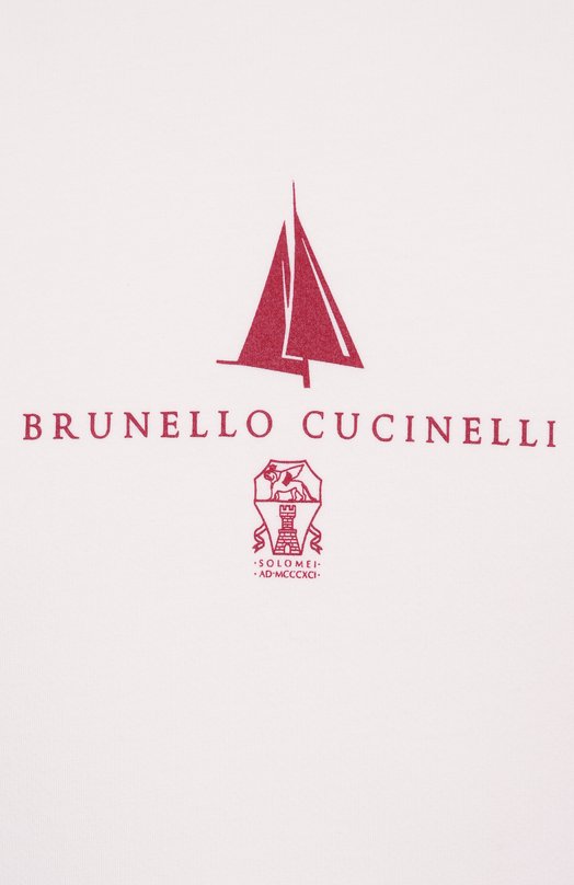 Хлопковый свитшот Brunello Cucinelli MP8639077G Белый  MP8639077G Фото 6
