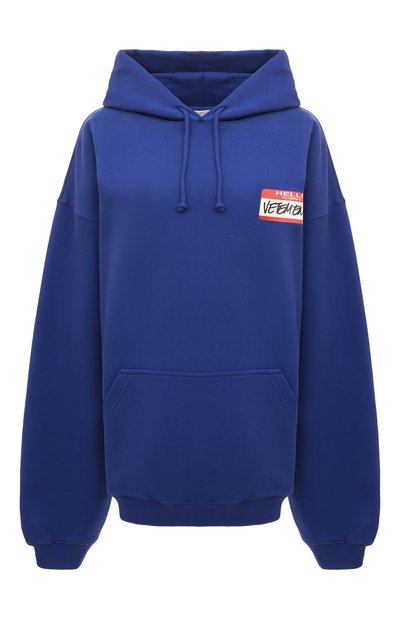 Женский хлопковое худи VETEMENTS, арт. UE52TR390N 1601/W